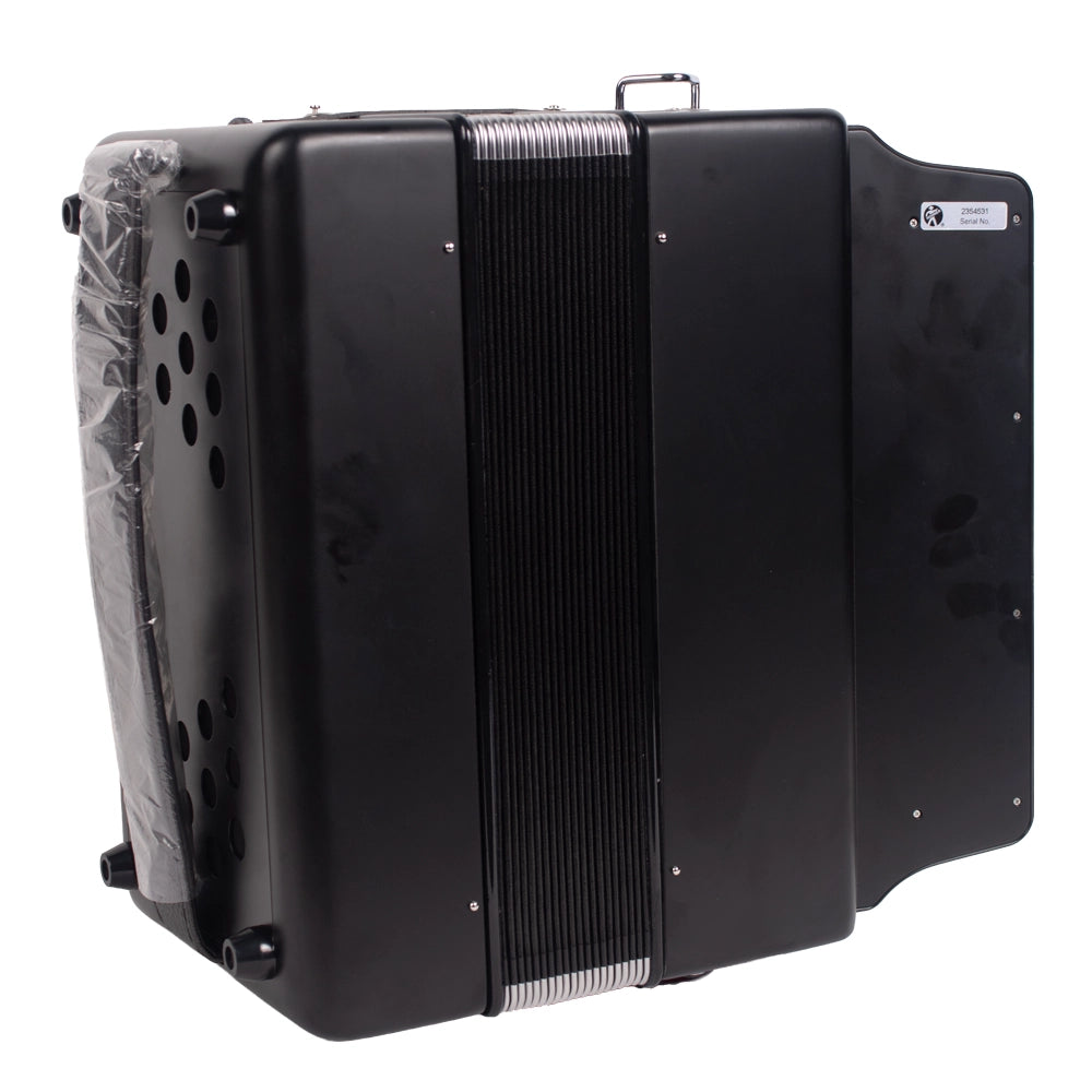 Hohner A49621 Acordeón El Rey Del Vallenato Sib-Mib-Lab Negro Con Funda