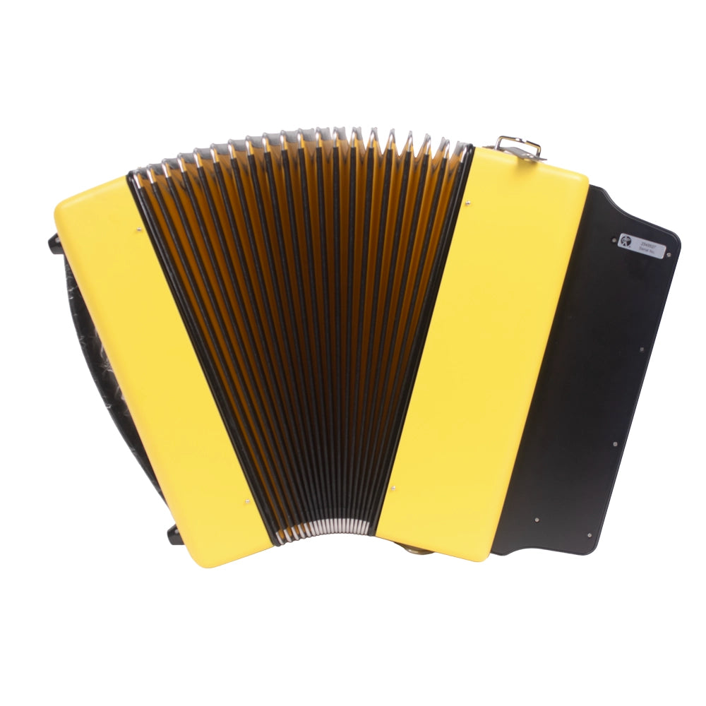Hohner A49661 Acordeón El Rey Del Vallenato Sib-Mib-Lab Amarillo C/Funda