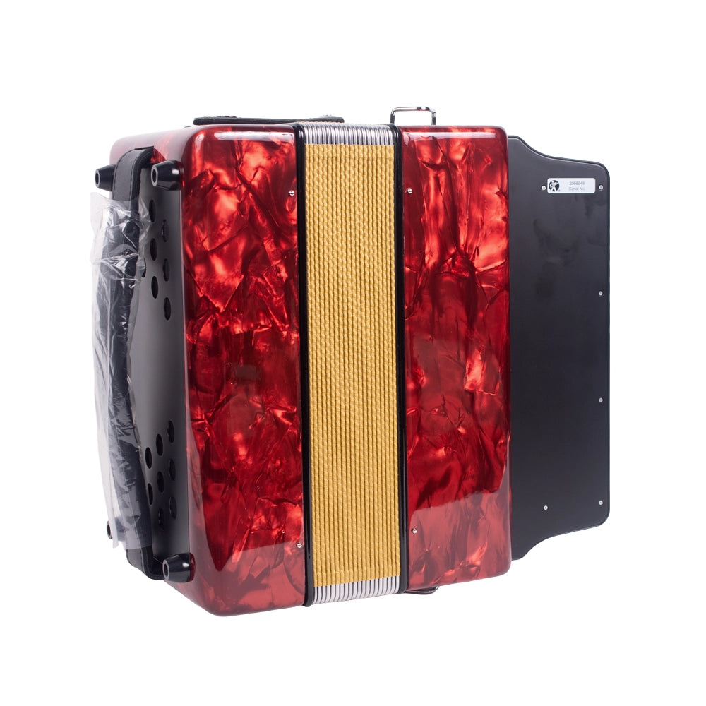 Hohner A5623 Acordeón Corona II Sol Rojo 31 Botones