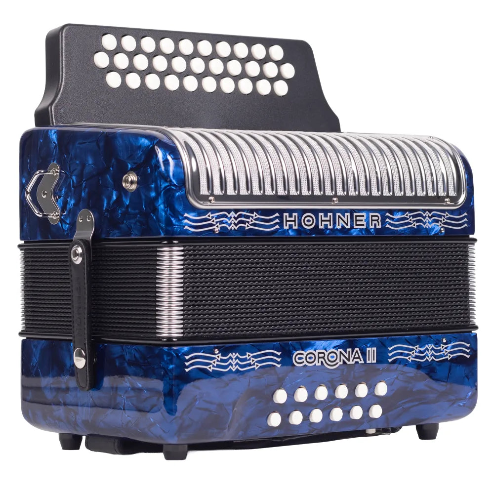 Acordeón Hohner Corona 31 Botones II FBB Azul Oscuro A5644