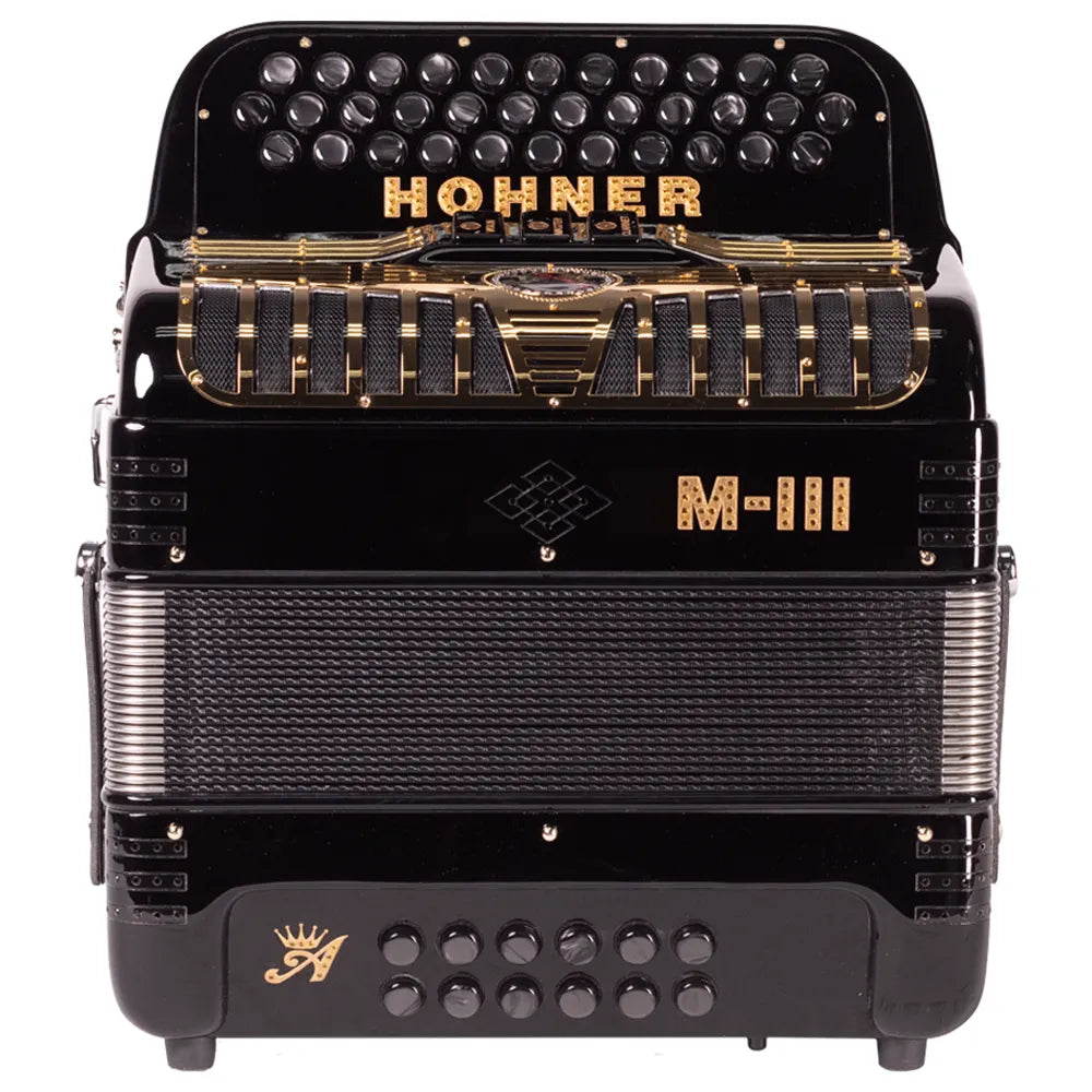 Hohner Anacleto Mark Iii A7450fbbebbk Acordeón Fa Negro Con Estuche