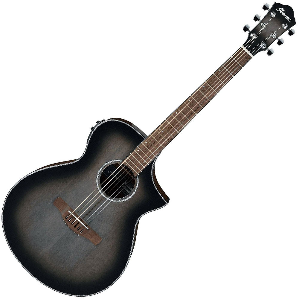 Guitarra Electroacústica Ibanez Aewc11tcb Negro Transparente Sombreado Negro
