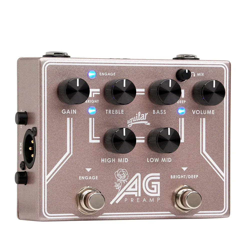 Aguilar AGPREBCAM Pedal Efectos para Bajo Rose Gold Edicion Breast Cancer