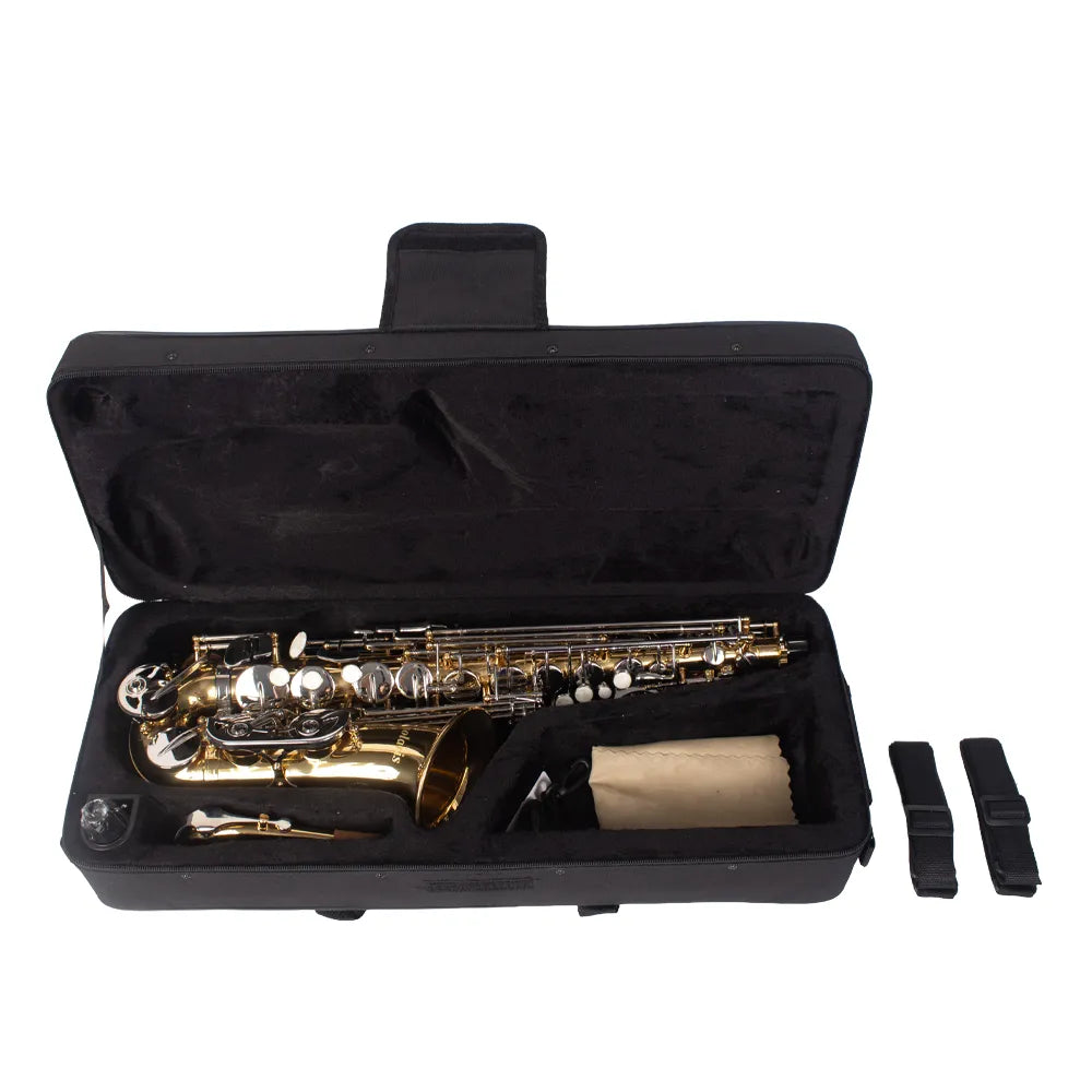 Saxofón Alto Solaris As10ln Dorado con Estuche AS10LN