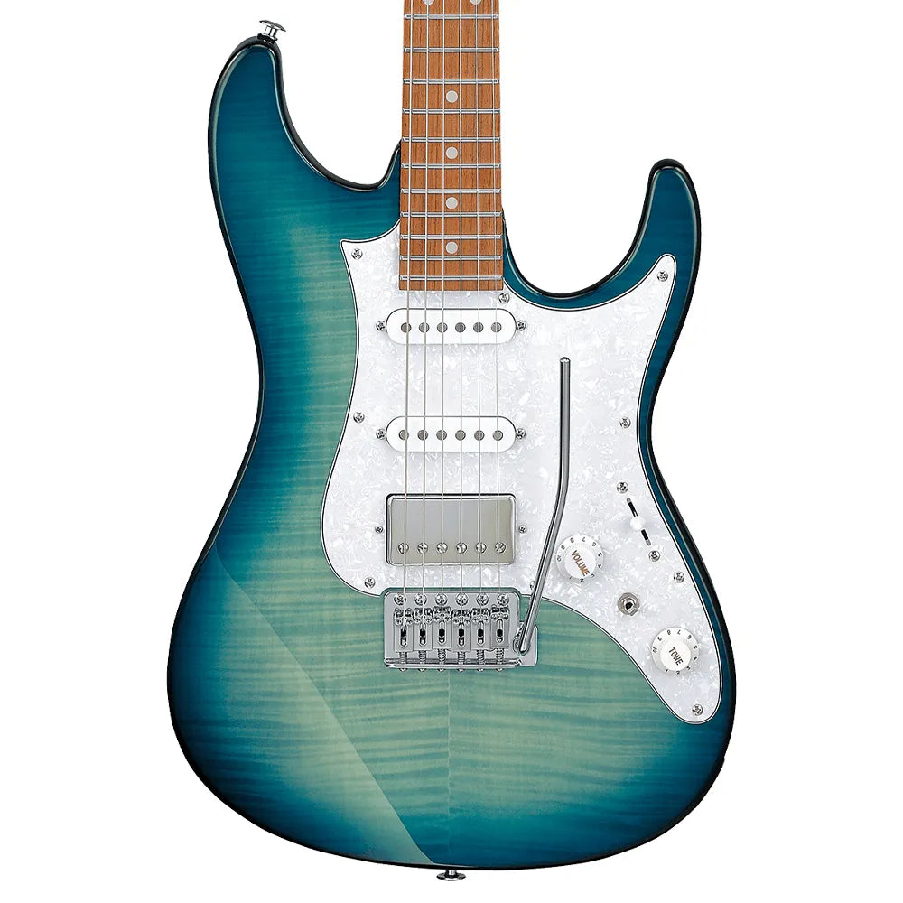 Ibanez Az22S1Ftxb Guitarra Eléctrica Az Turquesa Transparente/Sombreado Turquesa