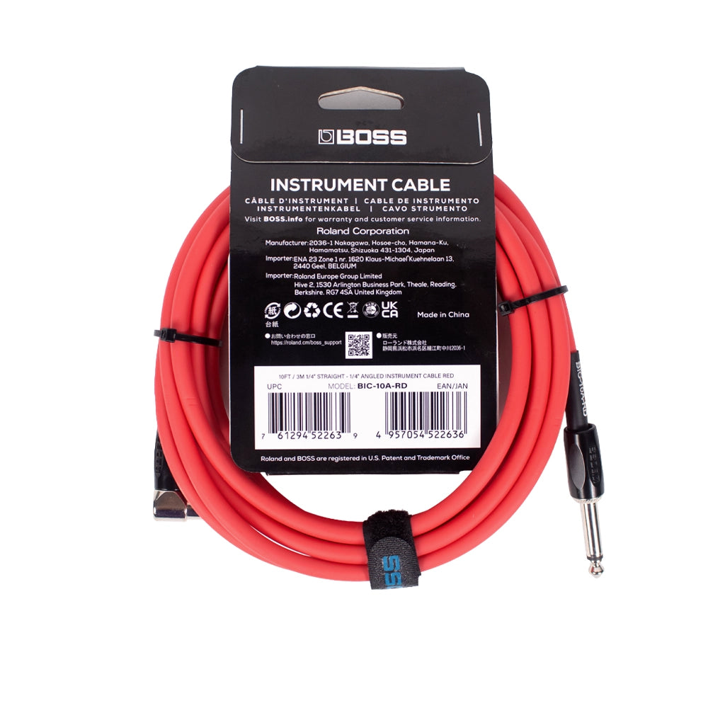 Roland Boss Bic10Ard Cable Rojo 3M