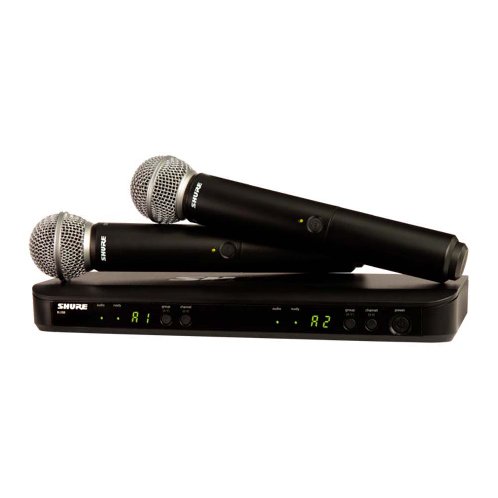 Micrófono Inalámbrico Shure Dual con 2 Micro BLX288SM58