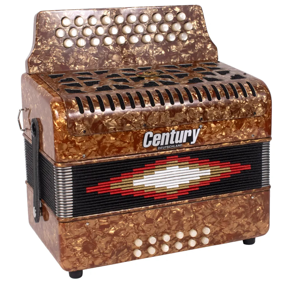 Century C3012FACI Acordeón de Botones Fa Café