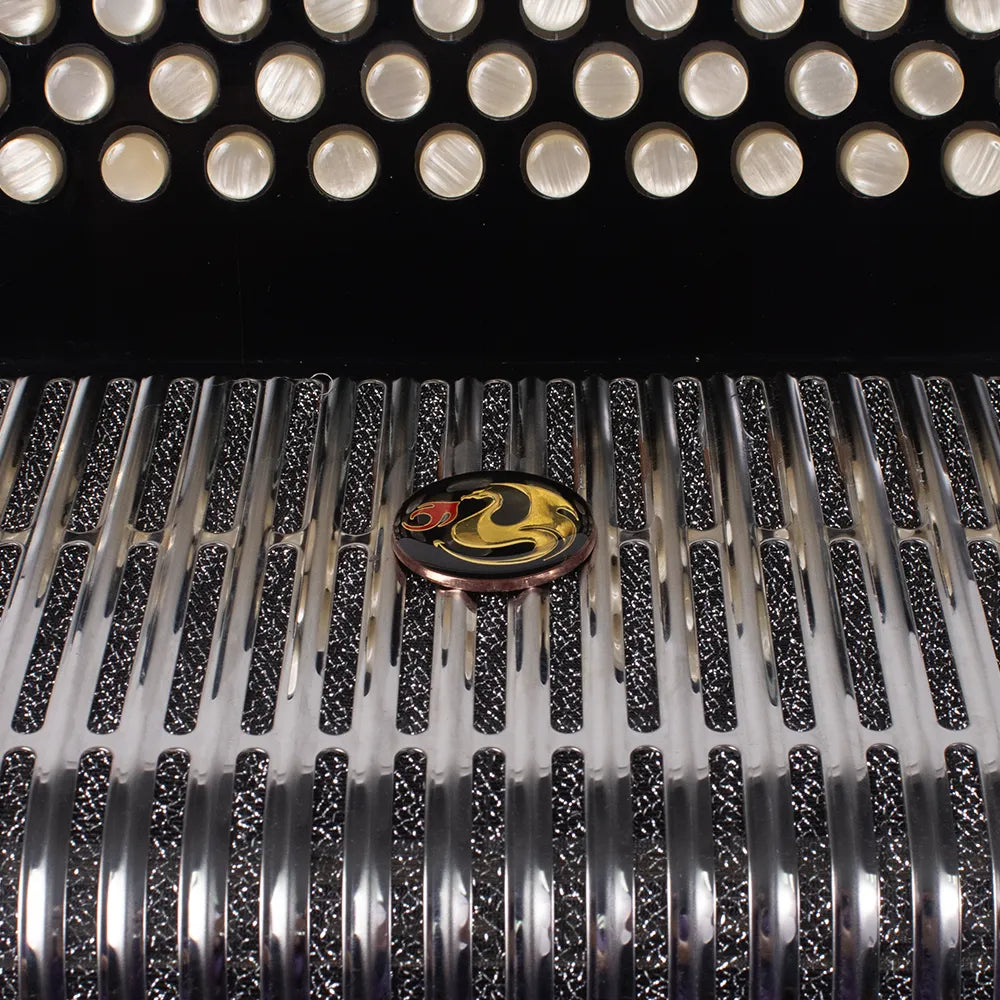 Century C3012FANPI Acordeón de Botones Fa Negro Parrilla Metal