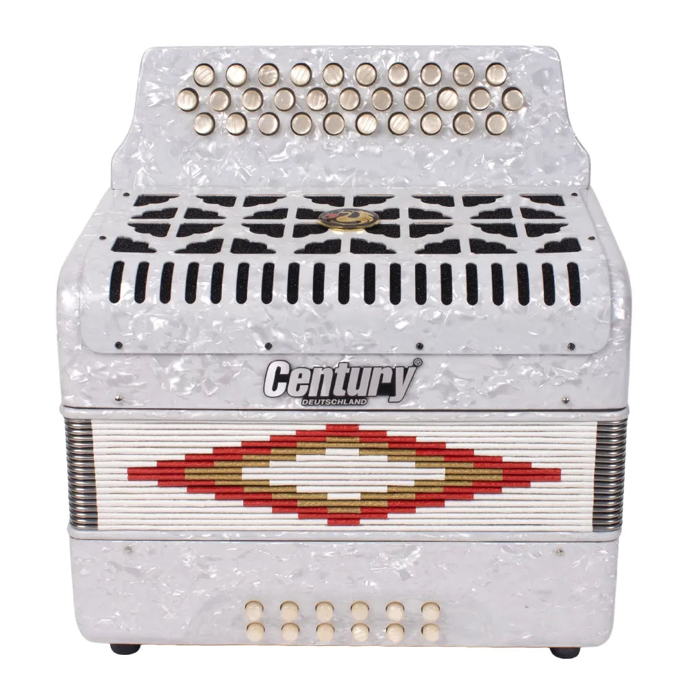 Century C3012FAWI Acordeón de Botones Fa Blanco