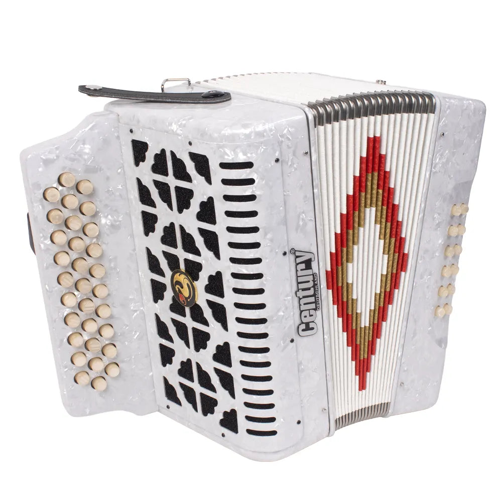 Century C3012FAWI Acordeón de Botones Fa Blanco
