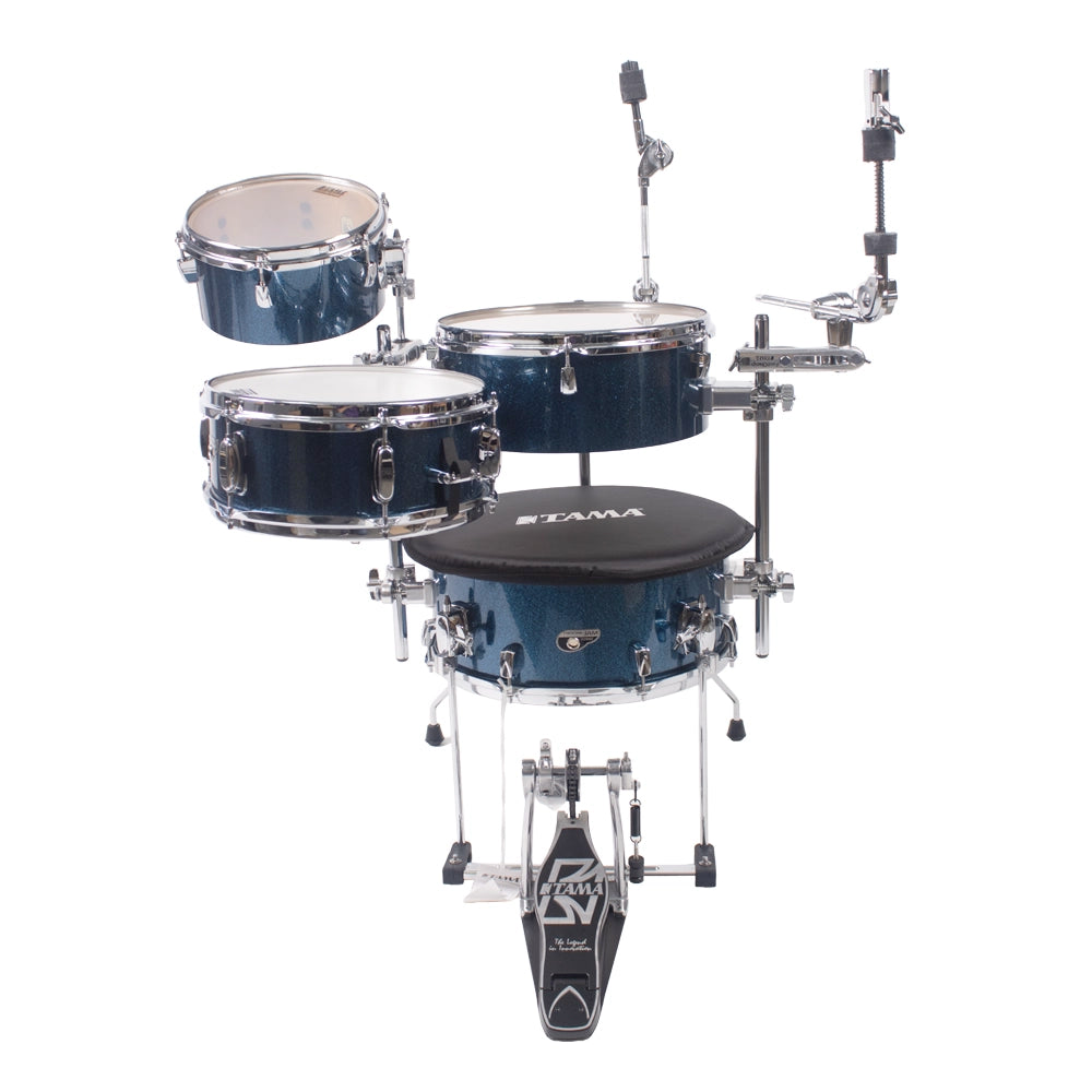 Tama CJB46CISP Batería Acústica Cocktail Jam de 4 Piezas Azul Brillante con Soportes