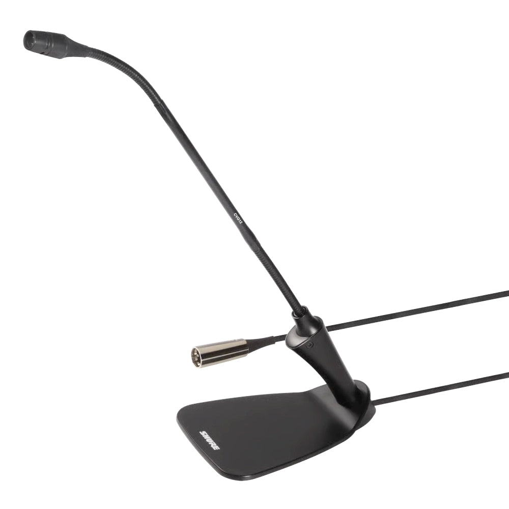 Shure CVG12DBC Micrófono de Condensador Cuello de Ganso 12" con Base de Mesa
