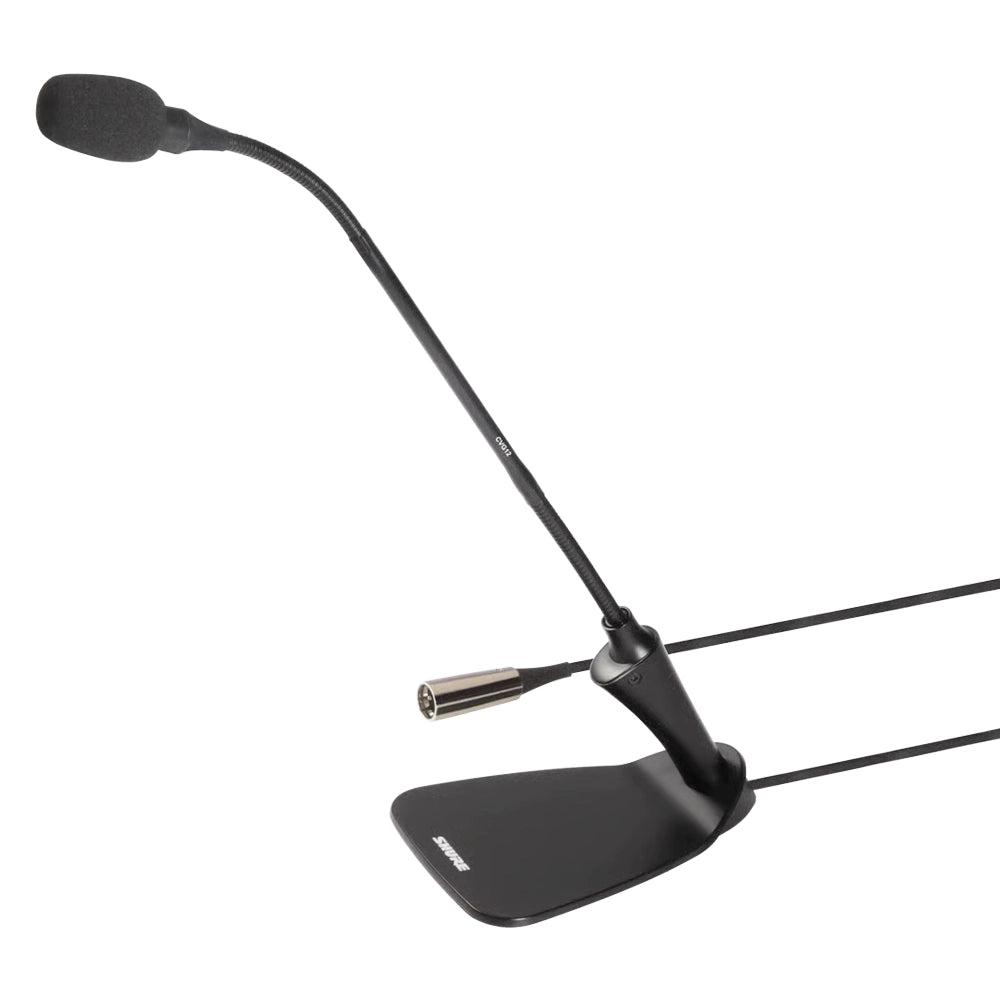 Shure CVG12DBC Micrófono de Condensador Cuello de Ganso 12" con Base de Mesa