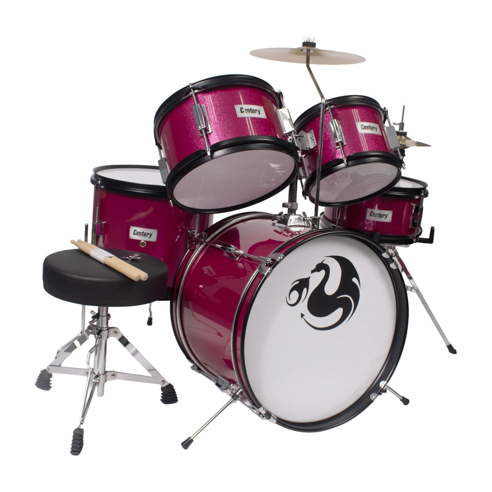 Century Cnbt015 BaterÍa Junior Rosa 5 Piezas Aro Negro
