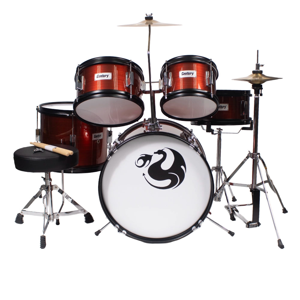 Century Cnbt040 BaterÍa Junior Marrón Rayado 5 Piezas Aro Negro