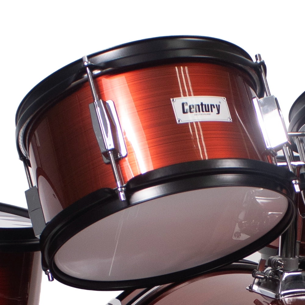 Century Cnbt040 BaterÍa Junior Marrón Rayado 5 Piezas Aro Negro
