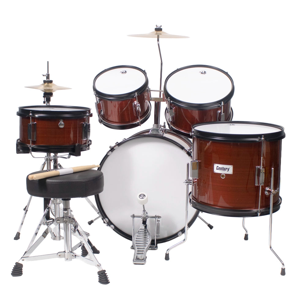 Century Cnbt040 BaterÍa Junior Marrón Rayado 5 Piezas Aro Negro