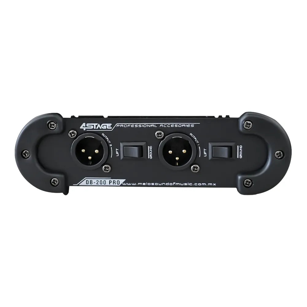 Melo DB200PRO Caja Directa Profesional Pasiva Doble Canal