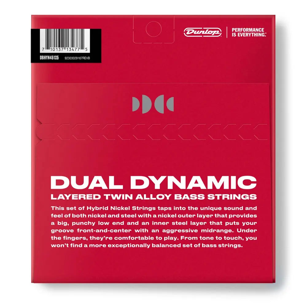 Dunlop DBHYN45125CV Encordadura Bajo Eléctrico 45/125 Niquel