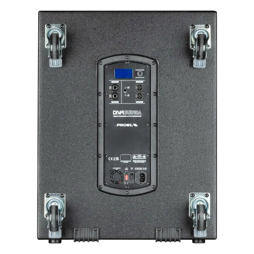 Proel DIVASUB18A Subwoofer DIVA activo 1500w DSP 115v Black 18"