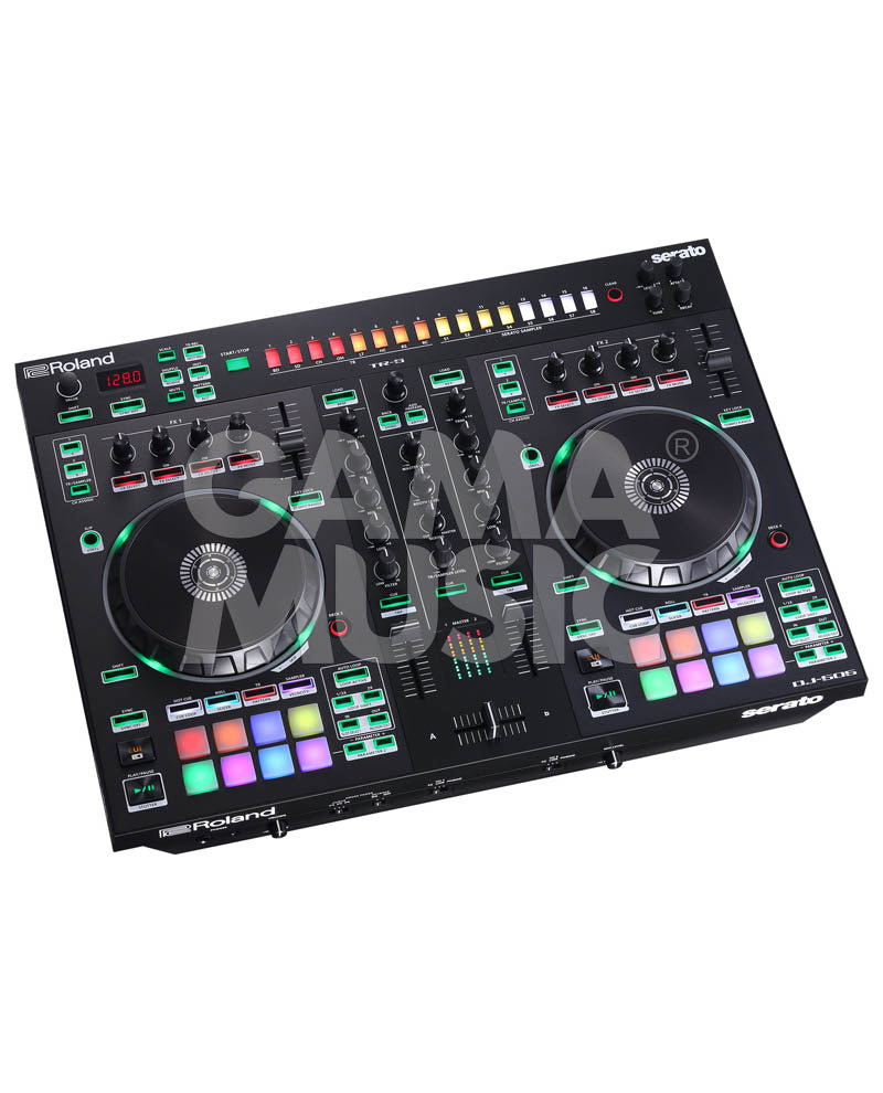 Controlador Dj DJ-505 De 2 Canales Y 4 Plataformas para Serato Dj ROLAND DJ505