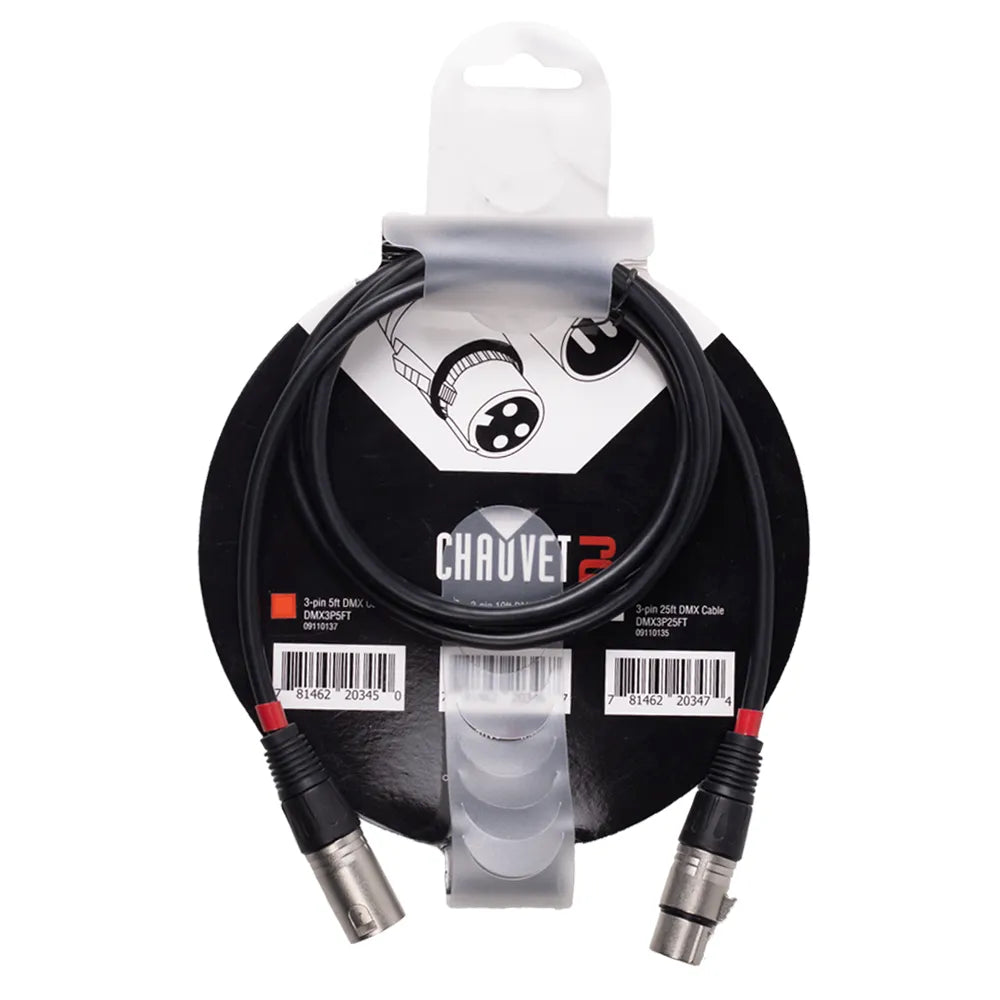 Cable de 3 Puntos CHAUVET-DJ DMX3P5FT de 1.5m