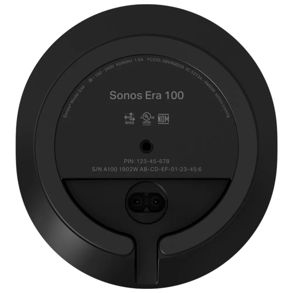 Sonos Era100black Bocina Inteligente Wifi Y Bluetooth Negro