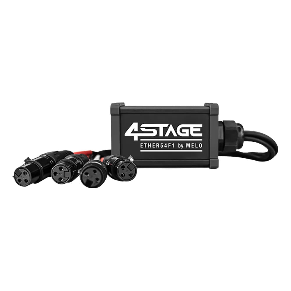 Melo ETHER54F1 Ethercon 4 Canales con 4 XLR Hembra
