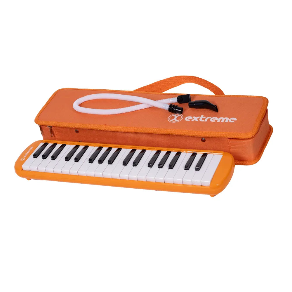 Extreme Exml012 Melódica 37 Teclas Naranja 3 Octavas C/ Estuche