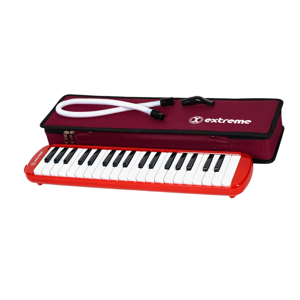 Extreme Exml007 Melódica 37 Teclas Roja 3 Octavas C/ Estuche