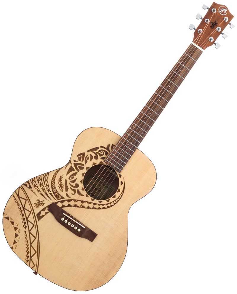 Guitarra Acústica Bamboo Ga38 Pacifica 38in con Funda Acolchonada GA38PACIFICA