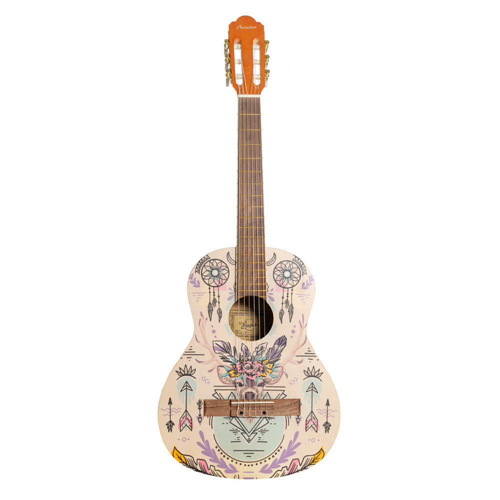 Guitarra Acústica Bamboo Gc36 Indie 36in con Funda Acolchonada GC36INDI