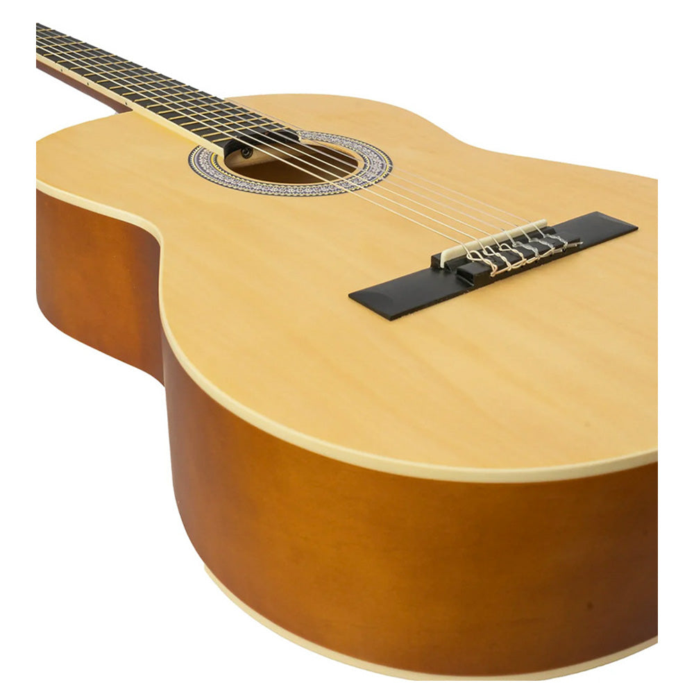Guitarra Acústica Bamboo Gc39 Natural 39in con Funda Acolchonada GC39NAT
