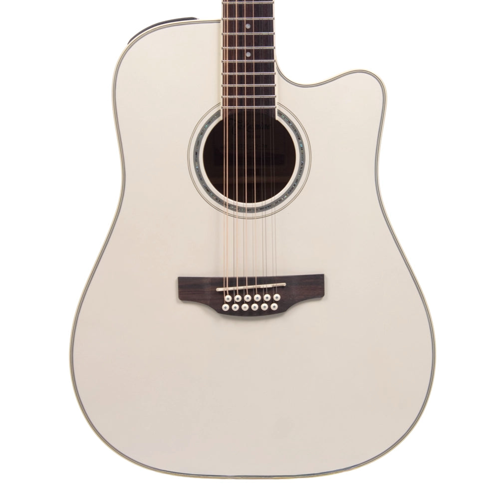 Takamine GD37CE12PW Guitarra Electroacústica Dreadnought Blanco Perla c/Funda