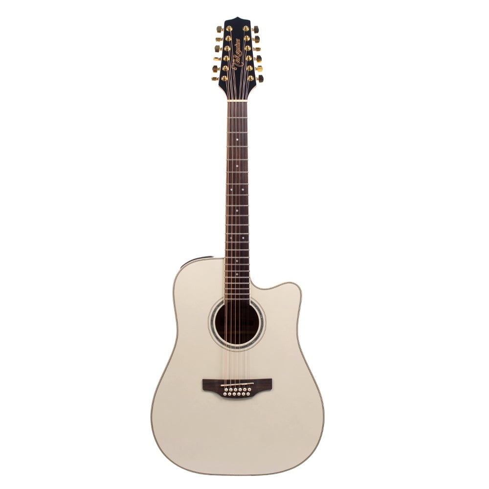 Takamine GD37CE12PW Guitarra Electroacústica Dreadnought Blanco Perla c/Funda