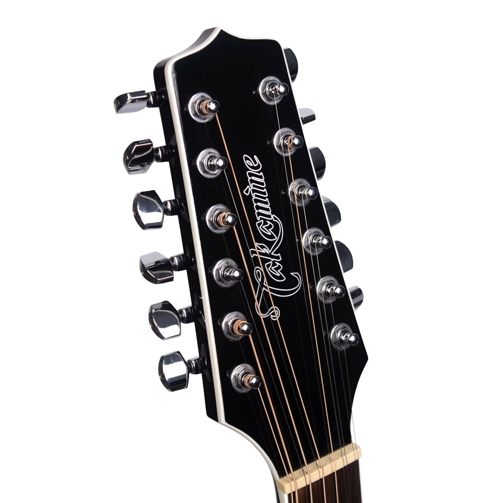 Takamine GD38CEBLK Guitarra Electroacústica Docerola Negra C/Funda