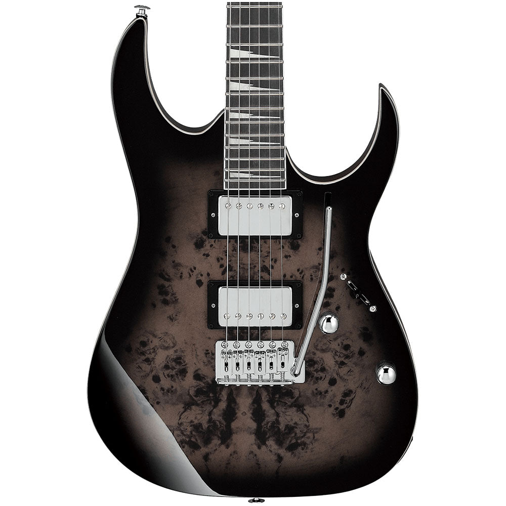 Guitarra Eléctrica Ibanez Grg220pa1bkb Gio RG Café Transparente Sombreado Negro GRG220PA1BKB