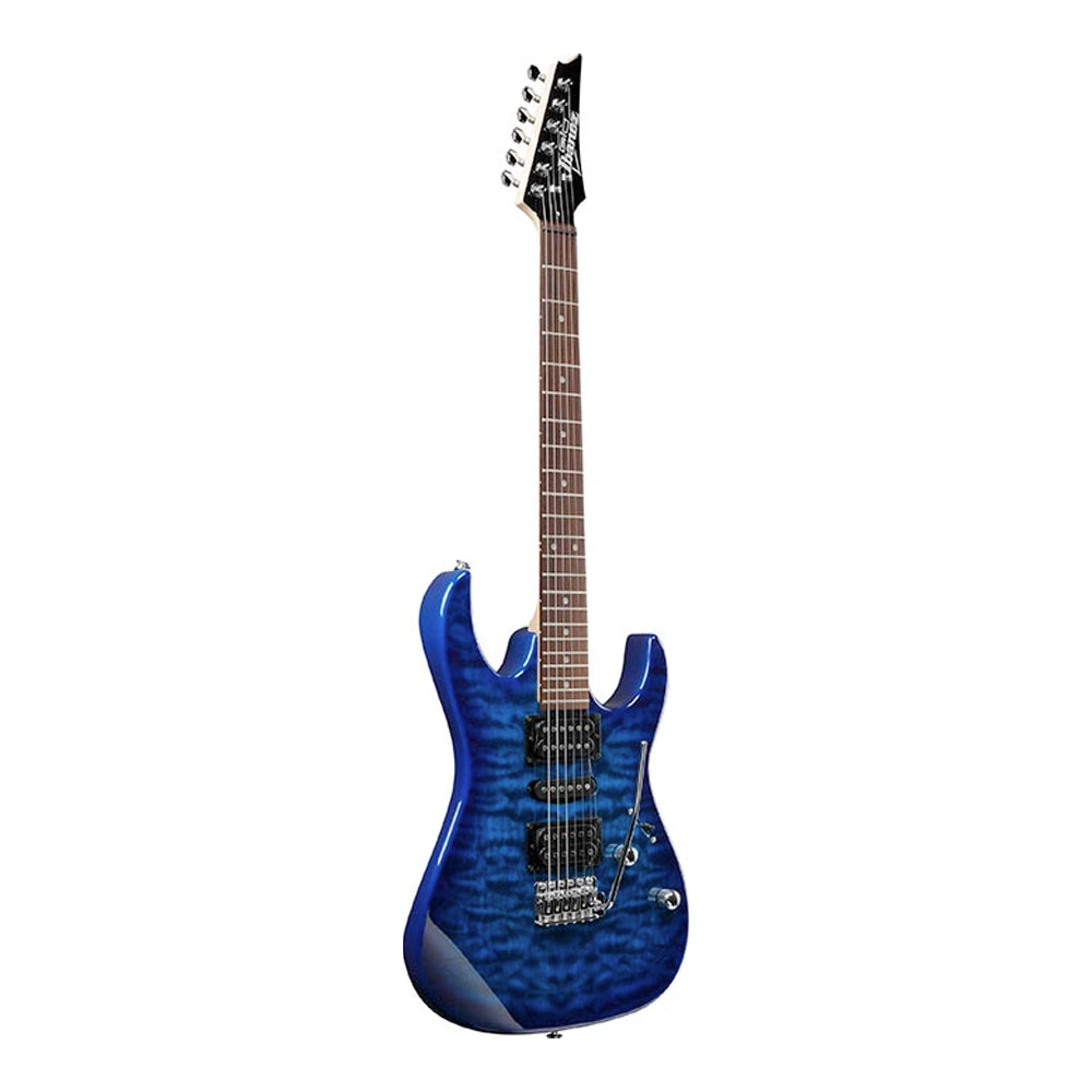 Ibanez GRX70QALTBB Guitarra Eléctrica GIO RG Zurda Azul Transparente Sombreado