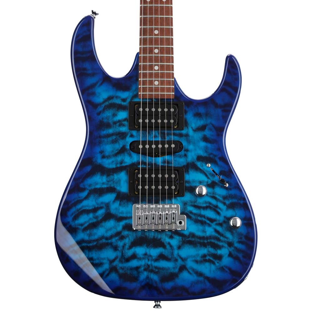 Guitarra Eléctrica Gio RX Serie GRX70QA Trans Blue Burst IBANEZ GRX70QATBB