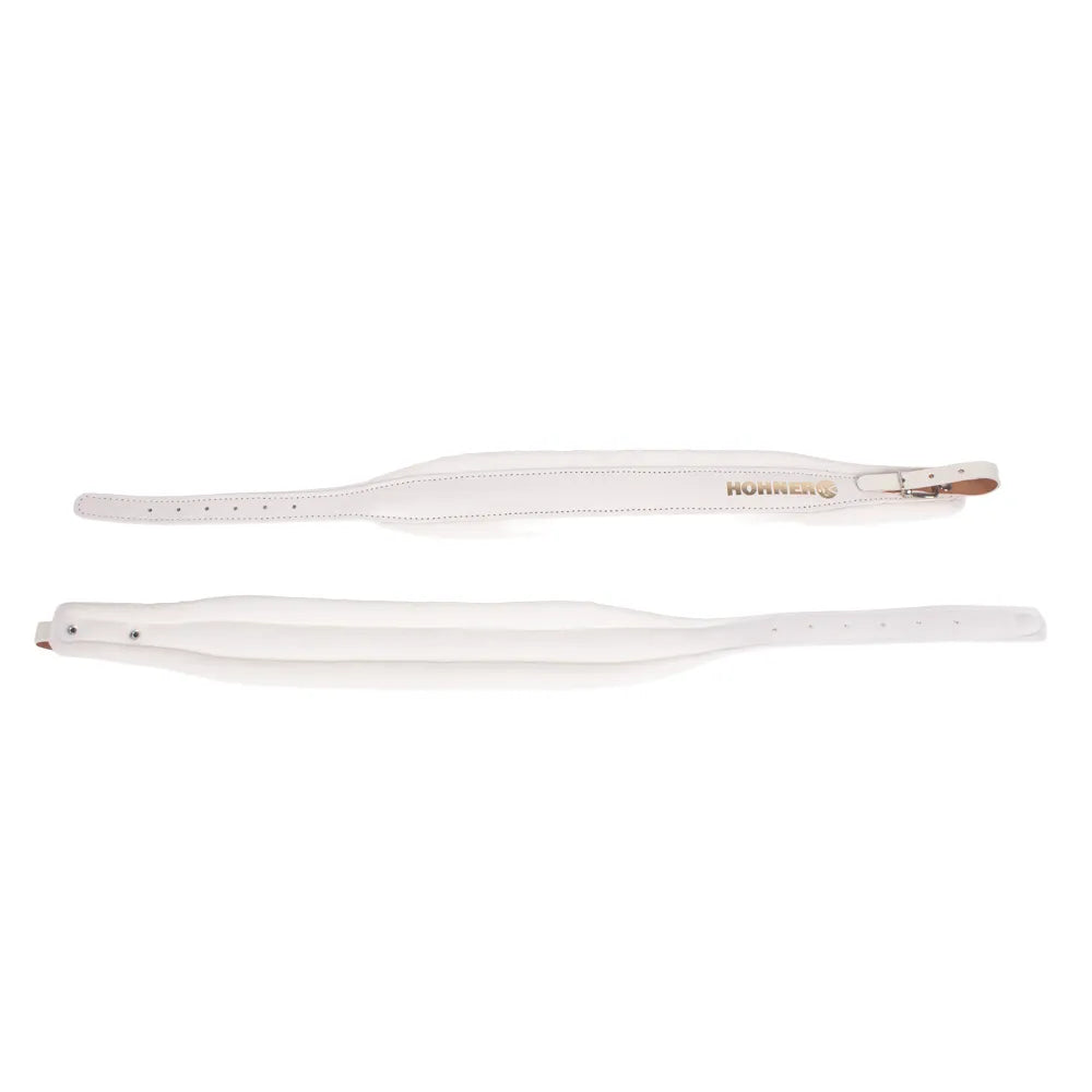 Hohner HOT10WH Tahalí para Acordeón Piel Blanco