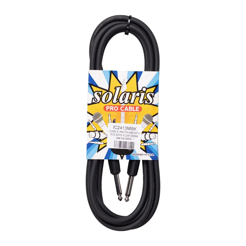 Cable Instrumento Solaris Ic2413mbk 3m Negro IC2413MBK