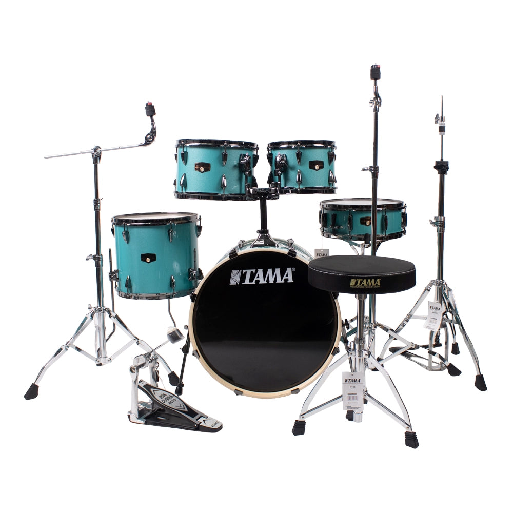 Tama IP50H6WBNSLM Batería Acústica Imperialstar de 5 Piezas Azul Cielo con Atriles y Asiento