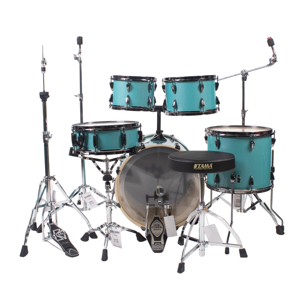 Tama IP50H6WBNSLM Batería Acústica Imperialstar de 5 Piezas Azul Cielo con Atriles y Asiento