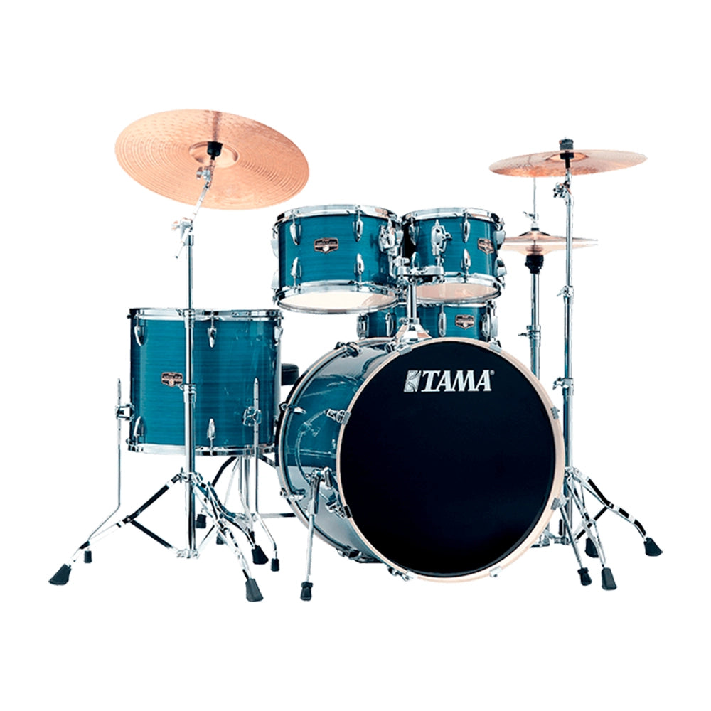 Tama Ip62h5whlb Bateria Imperialstar 6 Piezas Azul Rayado Negro Con Atriles Y Asiento