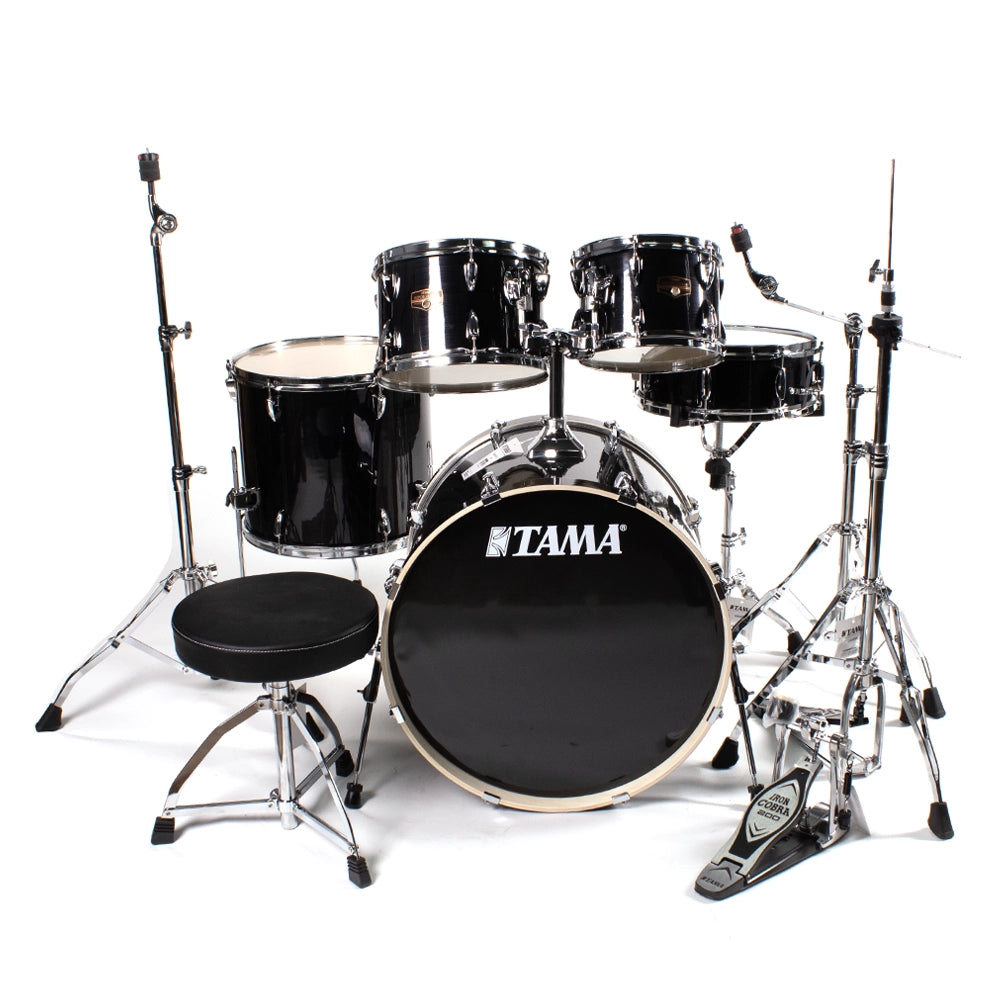 Tama Ip52h6whbk Batería Imperialstar 5 Piezas Negro Rayado Con Atriles Y Asiento