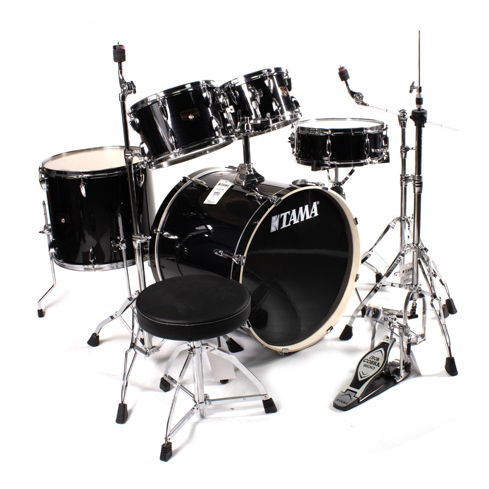 Tama Ip52h6whbk Batería Imperialstar 5 Piezas Negro Rayado Con Atriles Y Asiento