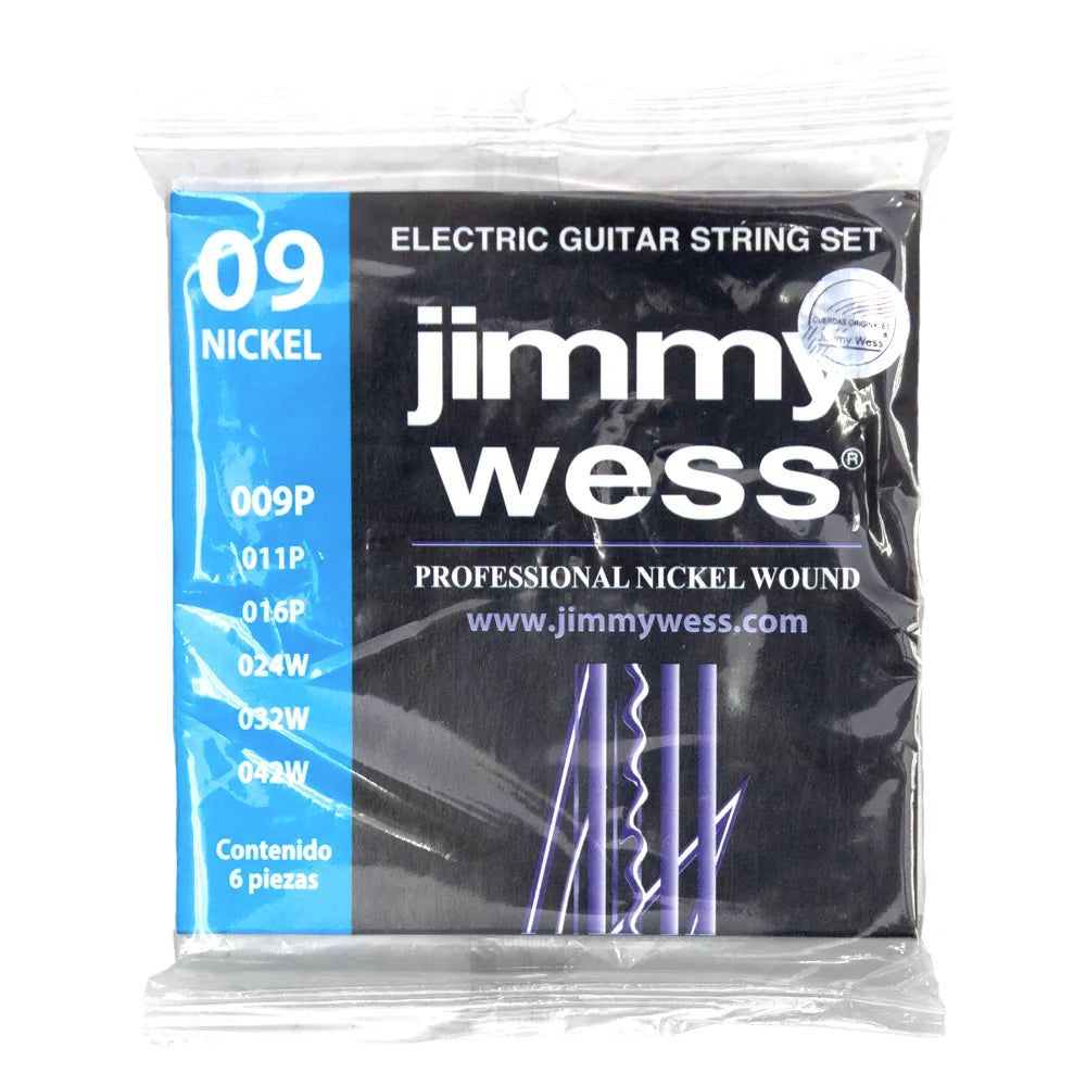 Encordadura Guitarra Eléctrica Jimmy Wess Wn1009 Pro JWGE1009N
