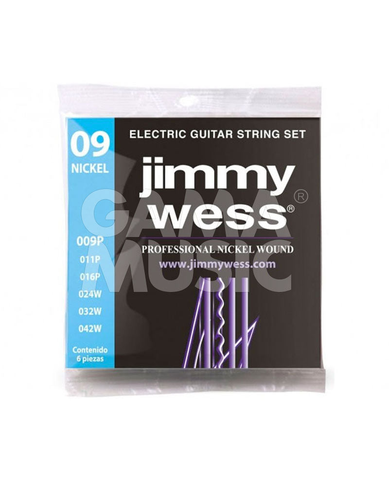 Encordadura Guitarra Eléctrica Jimmy Wess Wn1009 Pro JWGE1009N
