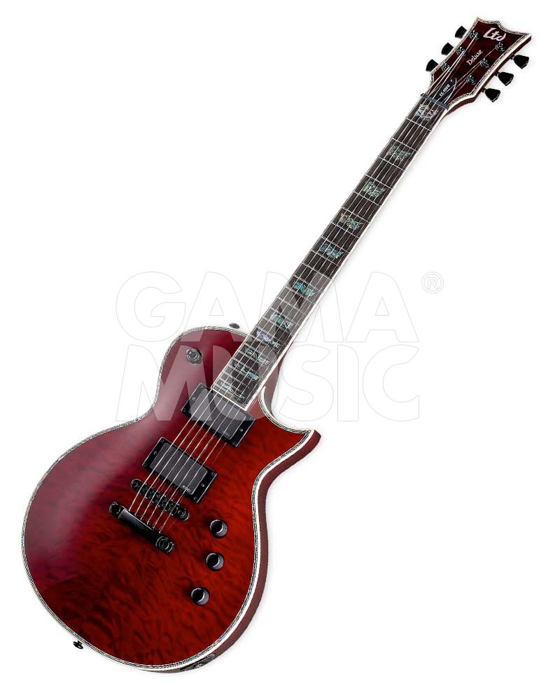 Guitarra Eléctrica Lec1000stbc LTD EcC-1000 Qm EMG See Thru Black Cherry LEC1000STBC